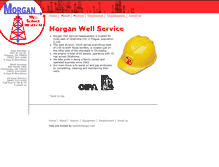 Tablet Screenshot of morganwellservice.com